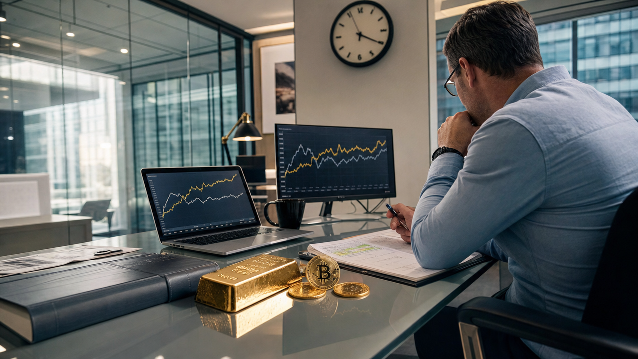 Bitcoin och guld rör sig i takt – sexårshög korrelation när valutaförsvagning oroar