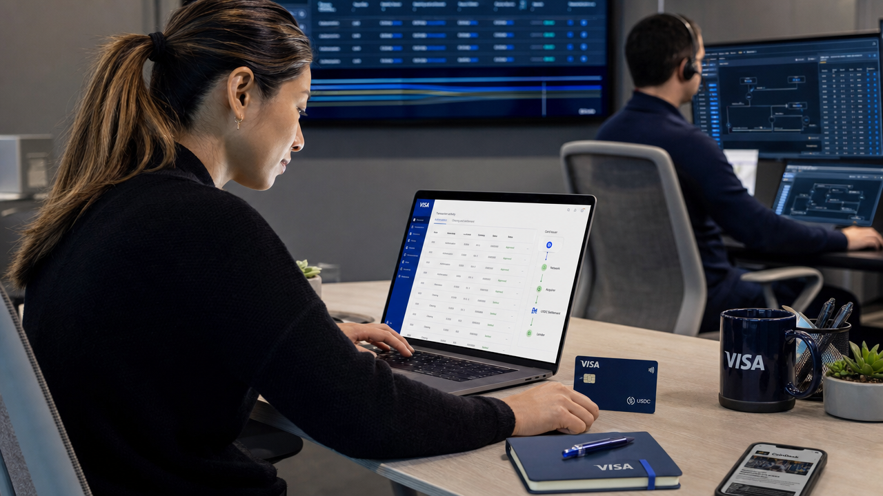 Visa öppnar transaktionsdata för blockchain-långivare – vill driva stablecoin-kort