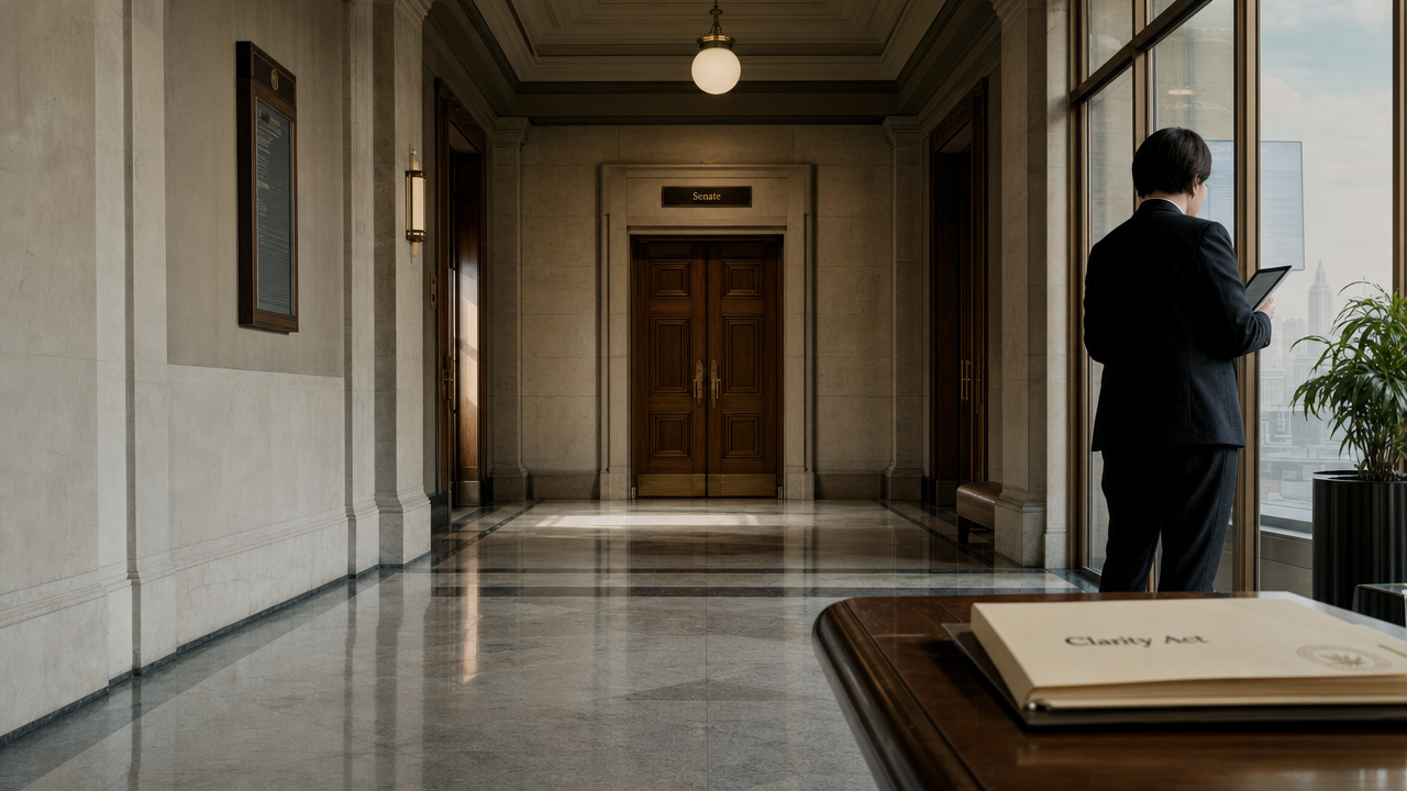 Kryptobranschens hopp grusas – Clarity Act stoppas i amerikanska senaten