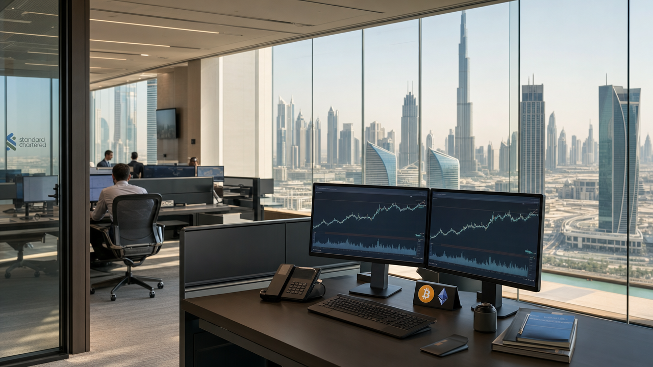 Standard Chartered lanserar spot-handel med Bitcoin och Ethereum i Dubai