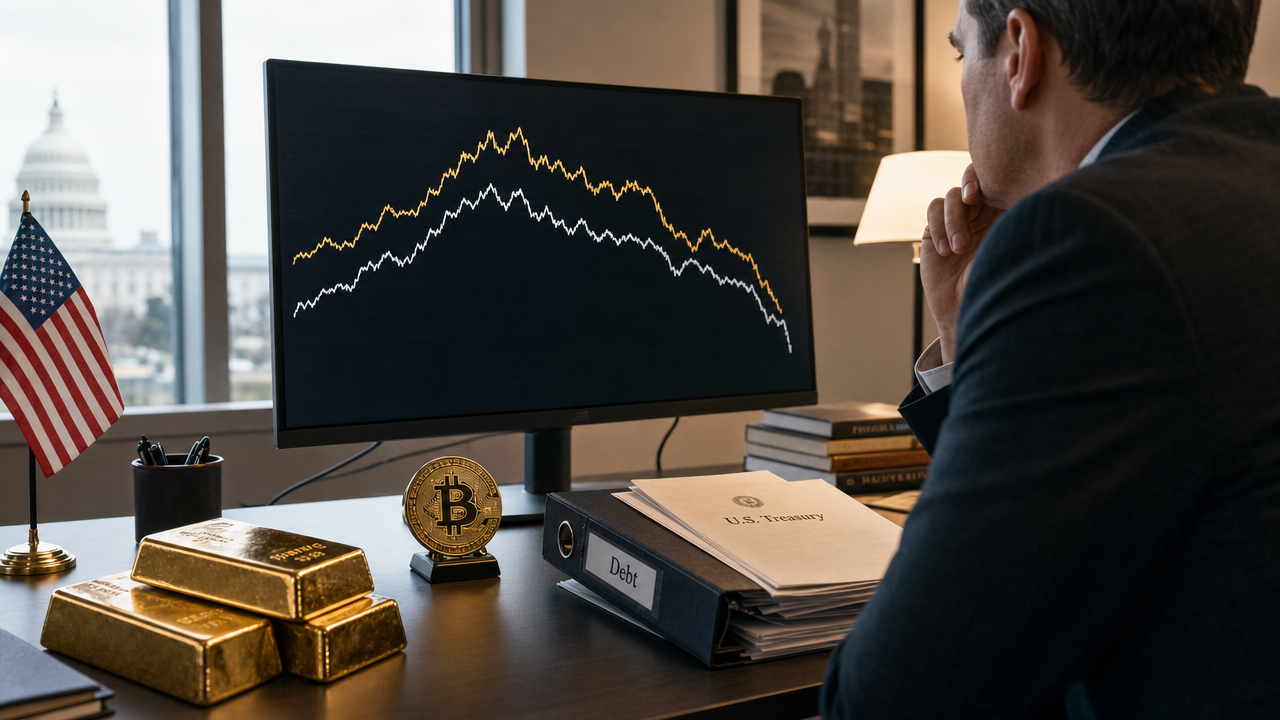 Bitcoin och guld steg efter amerikanska skuldåtgärder – men vände nedåt