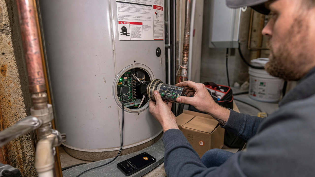 Heatbits nya varmvattenelement möjliggör bitcoin-mining i hemmet