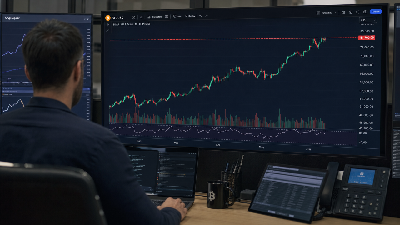 Bitcoin måste bryta 81 700 dollar för att bekräfta ny tjurmarknad enligt CryptoQuant