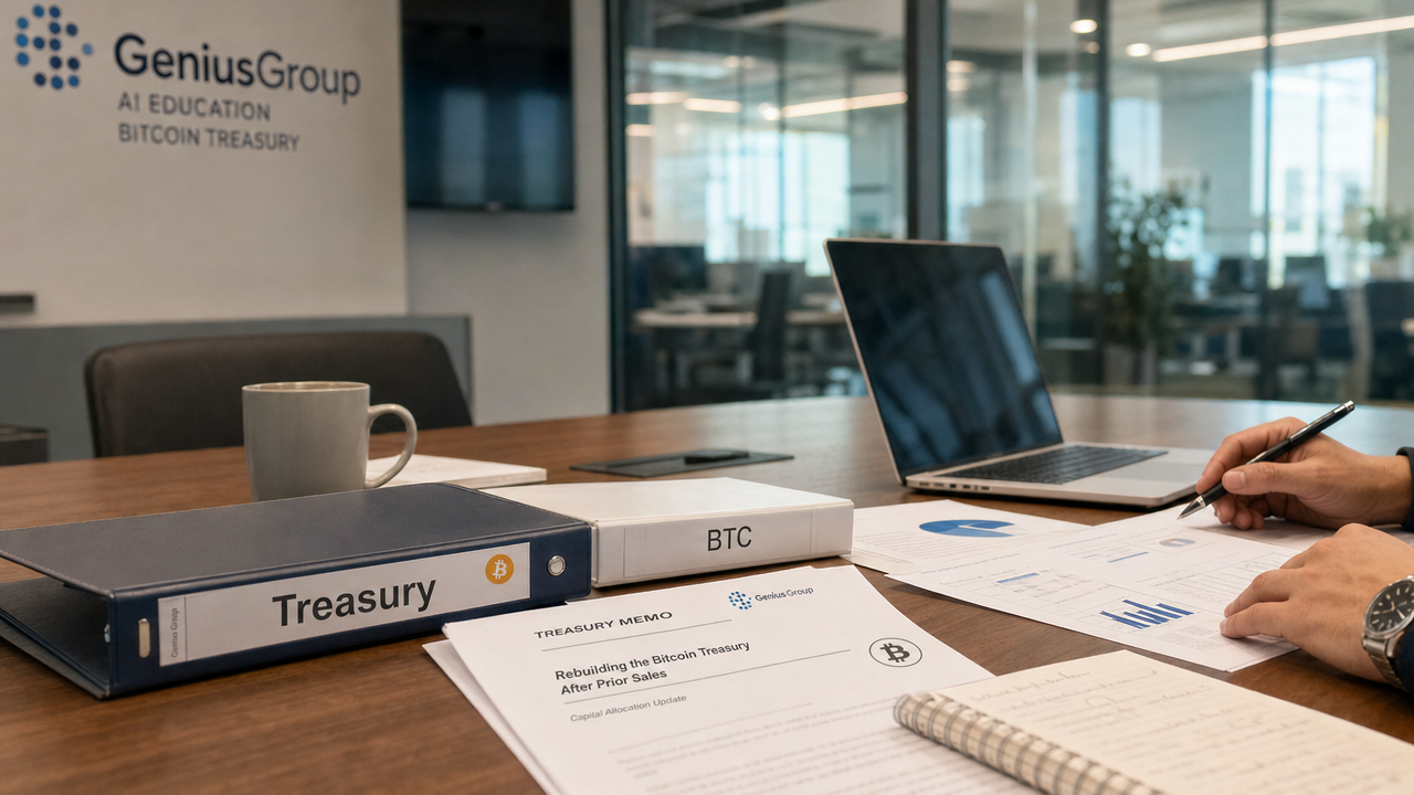 Genius Group planerar ny bitcoin-treasury efter tidigare försäljning