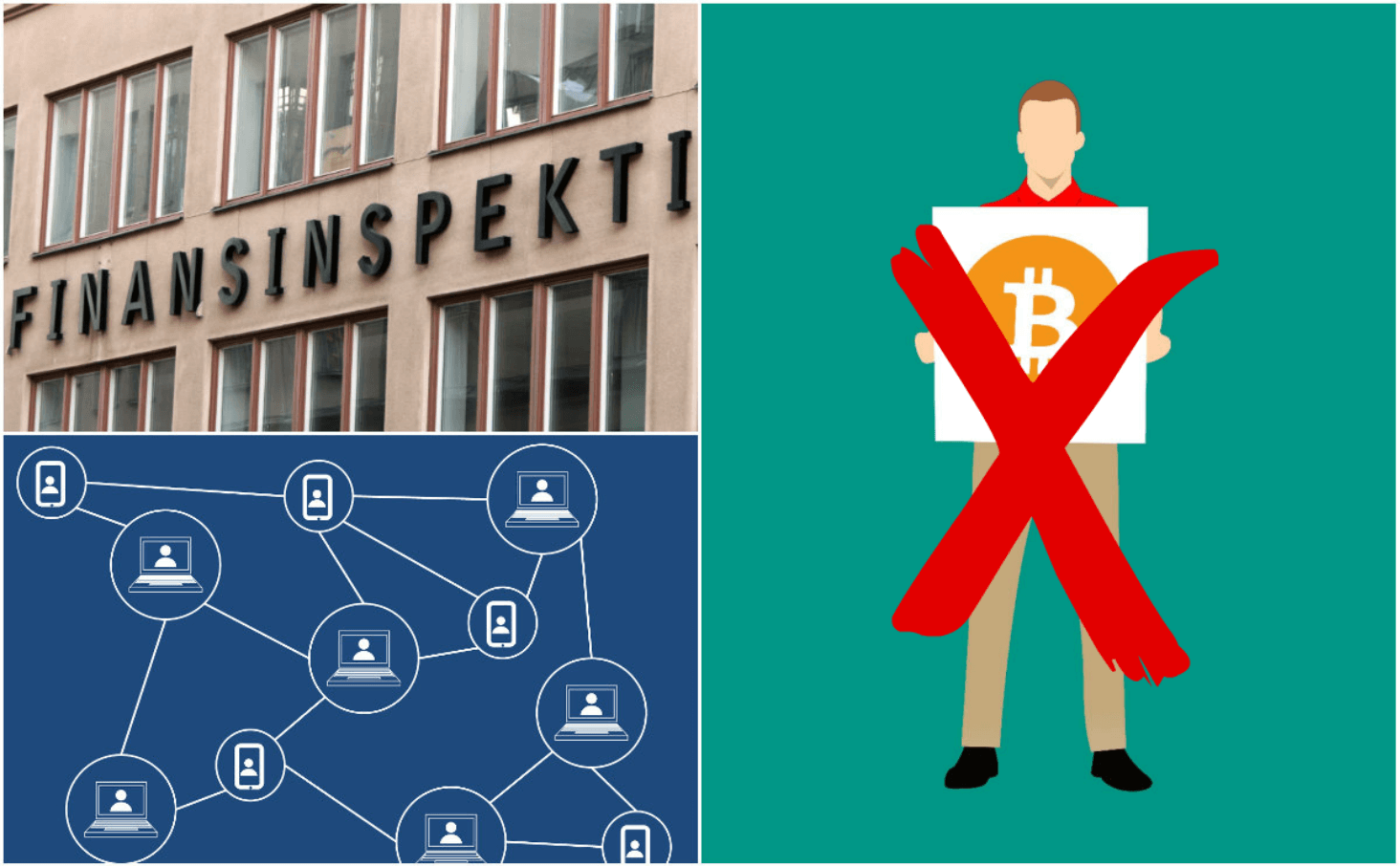 Finansinspektionen varnar för kryptovalutor.