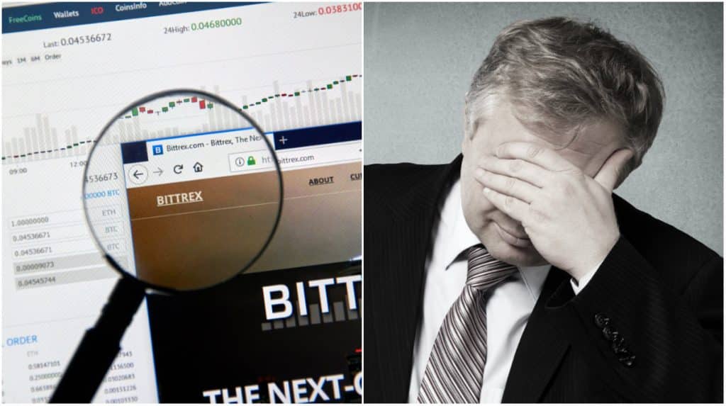 Bittrex was forced to close user registration again.