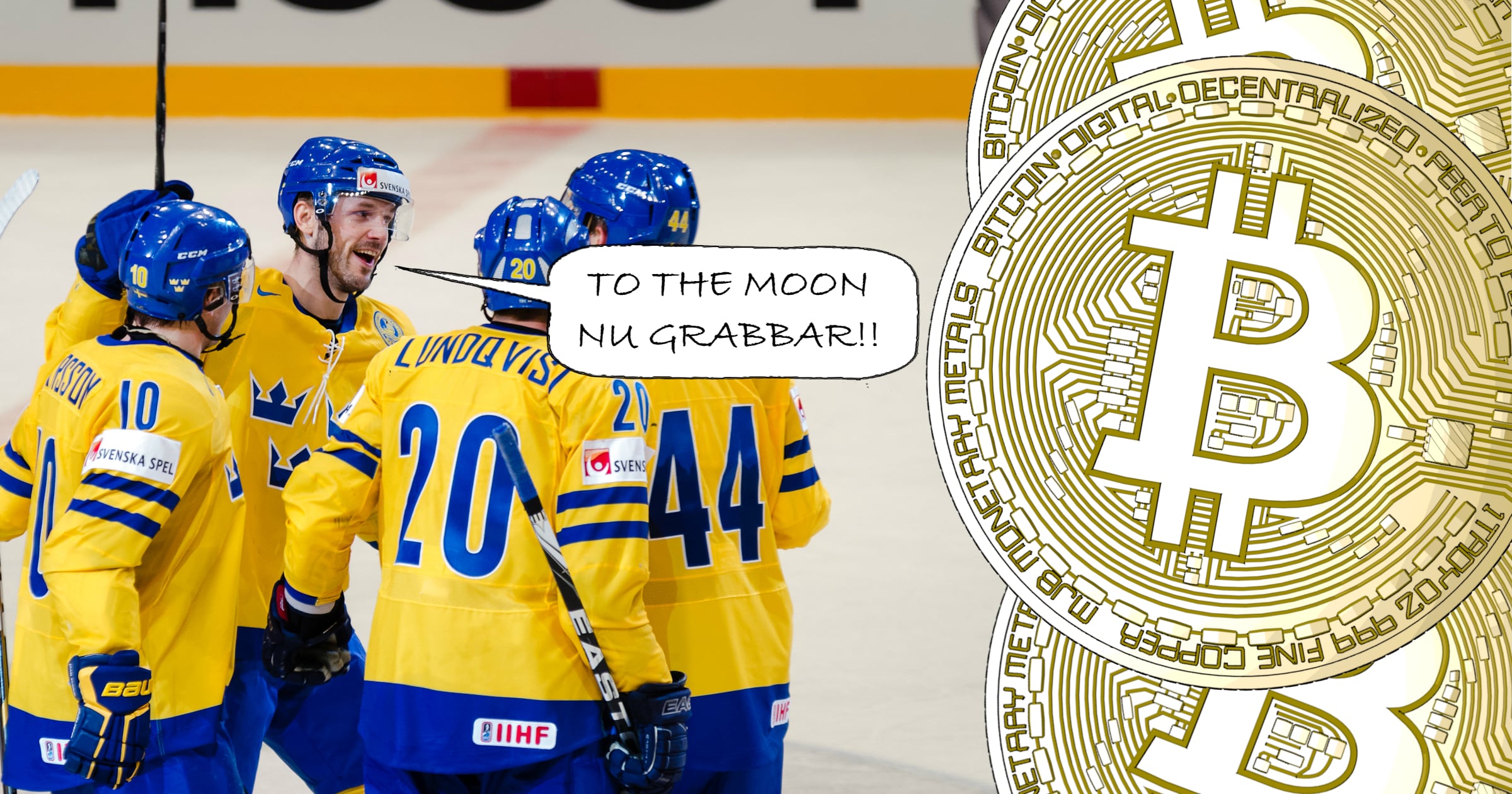 Tre Kronor i Bitcoin Arena