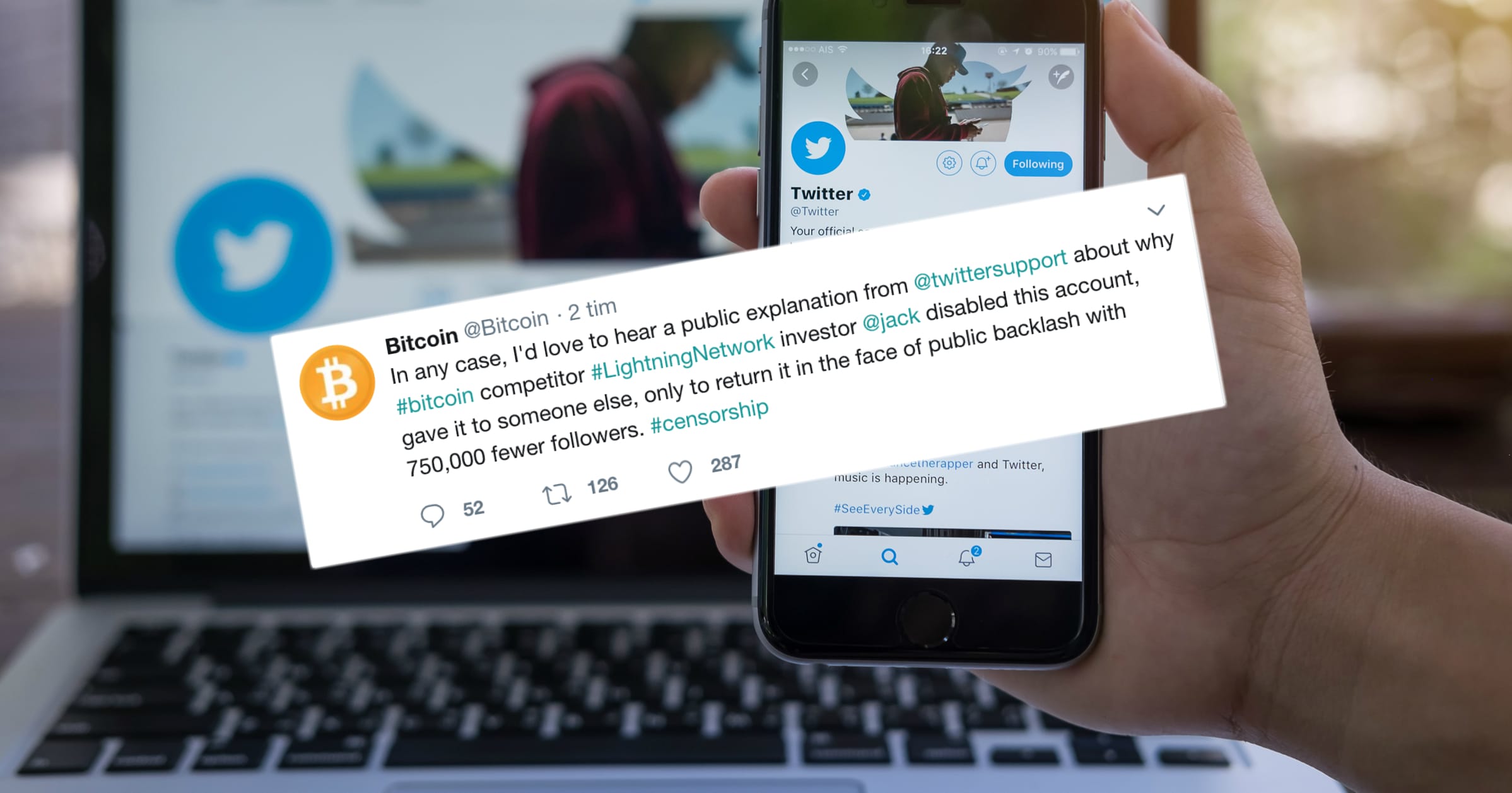 Twitterkontot bitcoin är tillbaka.