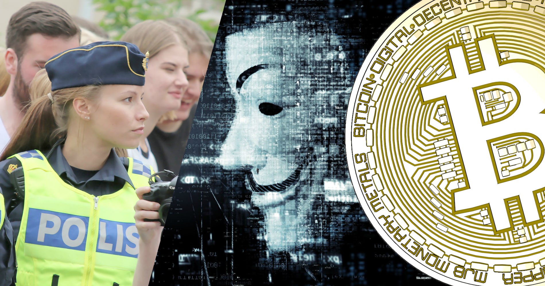 Polisen känner inte till några misstänkta grova brott som begåtts med hjälp av kryptovalutor.