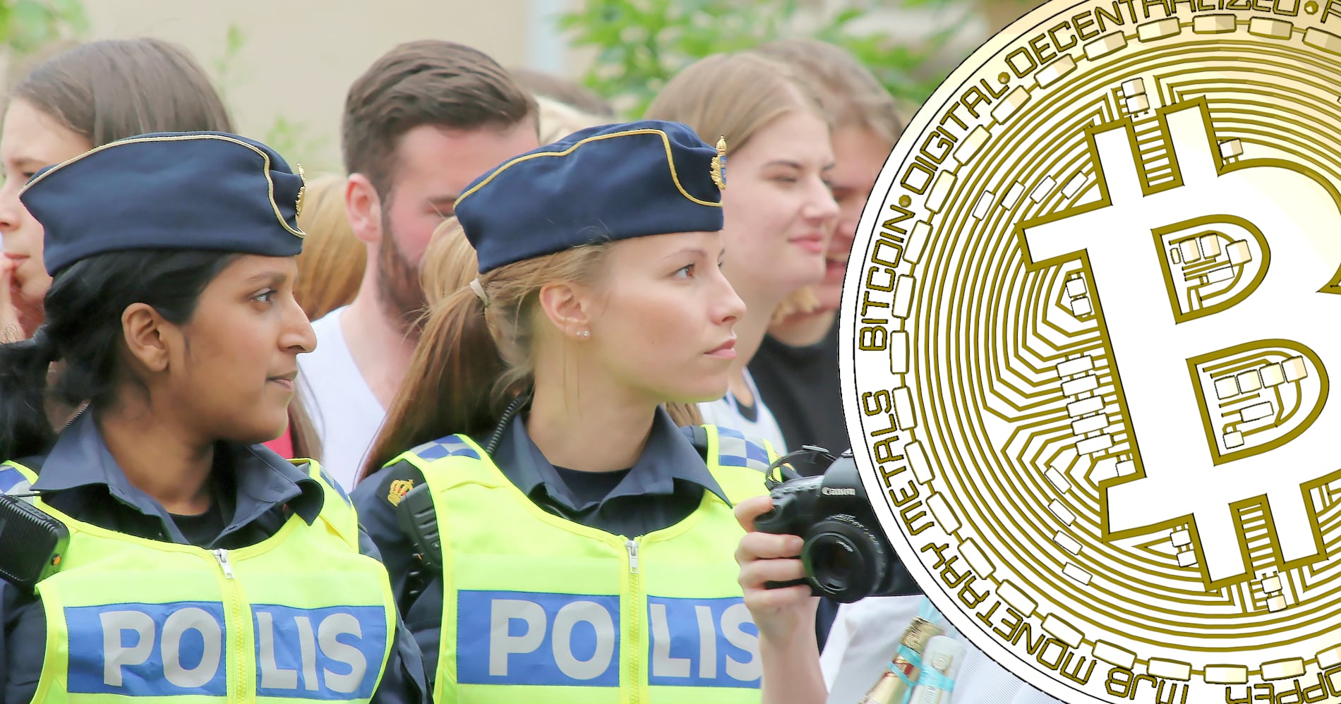 Polisen kan inte konstatera några grövre brott med hjälp av kryptovalutor.