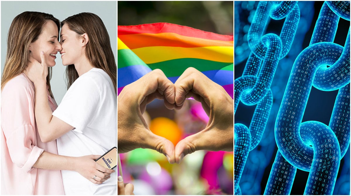 Nu kan HBTQ-personer över hela världen gifta sig – tack vare blockkedjetekniken.
