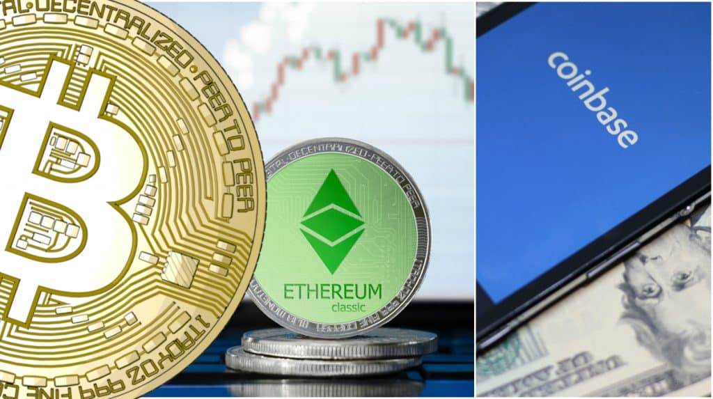 Kryptodygnet: Bitcoin under 7 000 dollar och Coinbase närmar sig ethereum classic.
