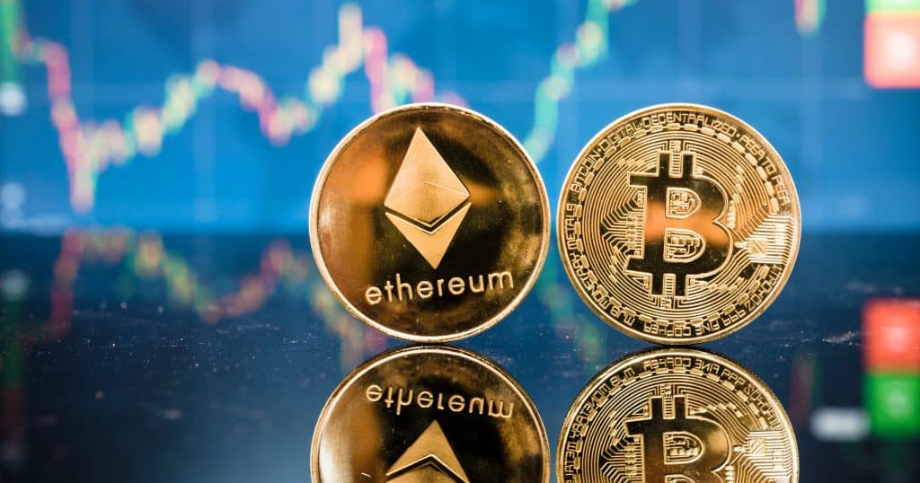 Kryptodygnet: Bitcoin rusar 260 dollar på tre minuter och ethereum fortsatt sänke.