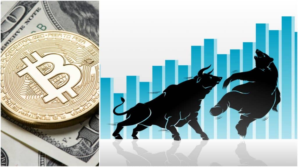 Kryptodygnet: Marknaderna stiger och bitcoin ökar 200 dollar på en halvtimme.