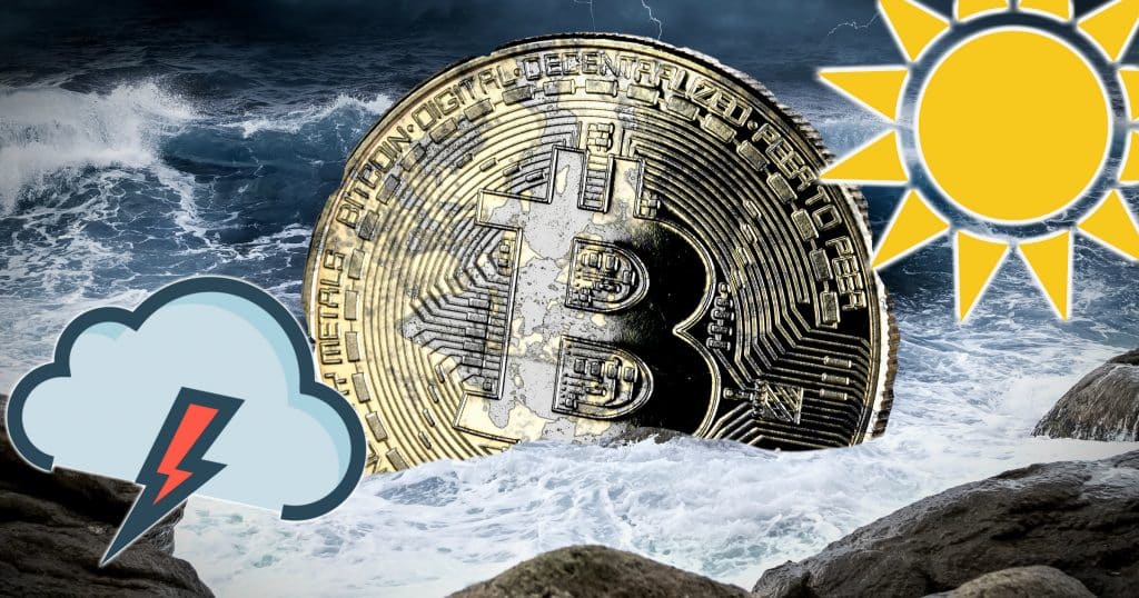 Handelsvolymen för bitcoin närmar sig årslägsta – kan vara lugnet före stormen.