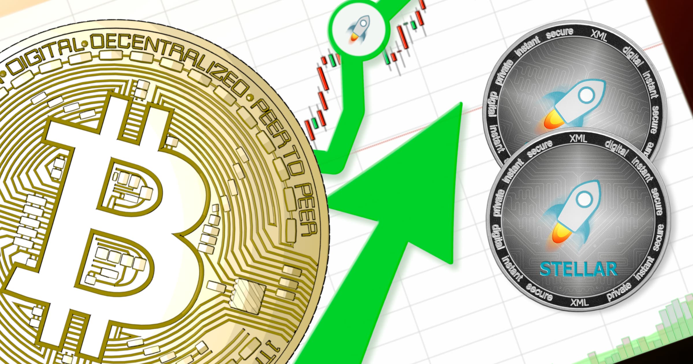 Kryptodygnet: Marknaderna stiger något och stellar ökar mest av de största valutorna.