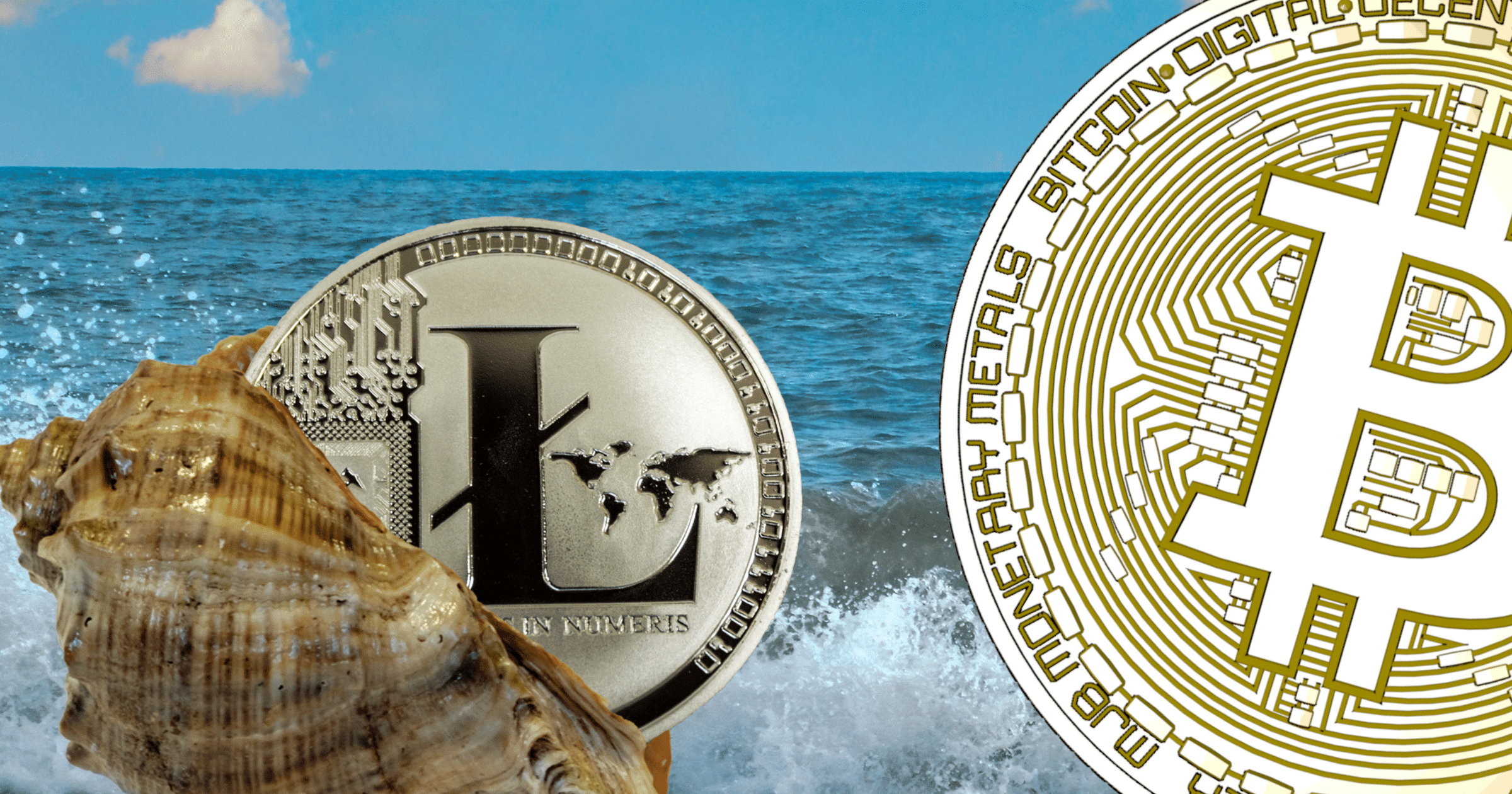 Litecoin är den enda som ökar bland de största kryptovalutorna.