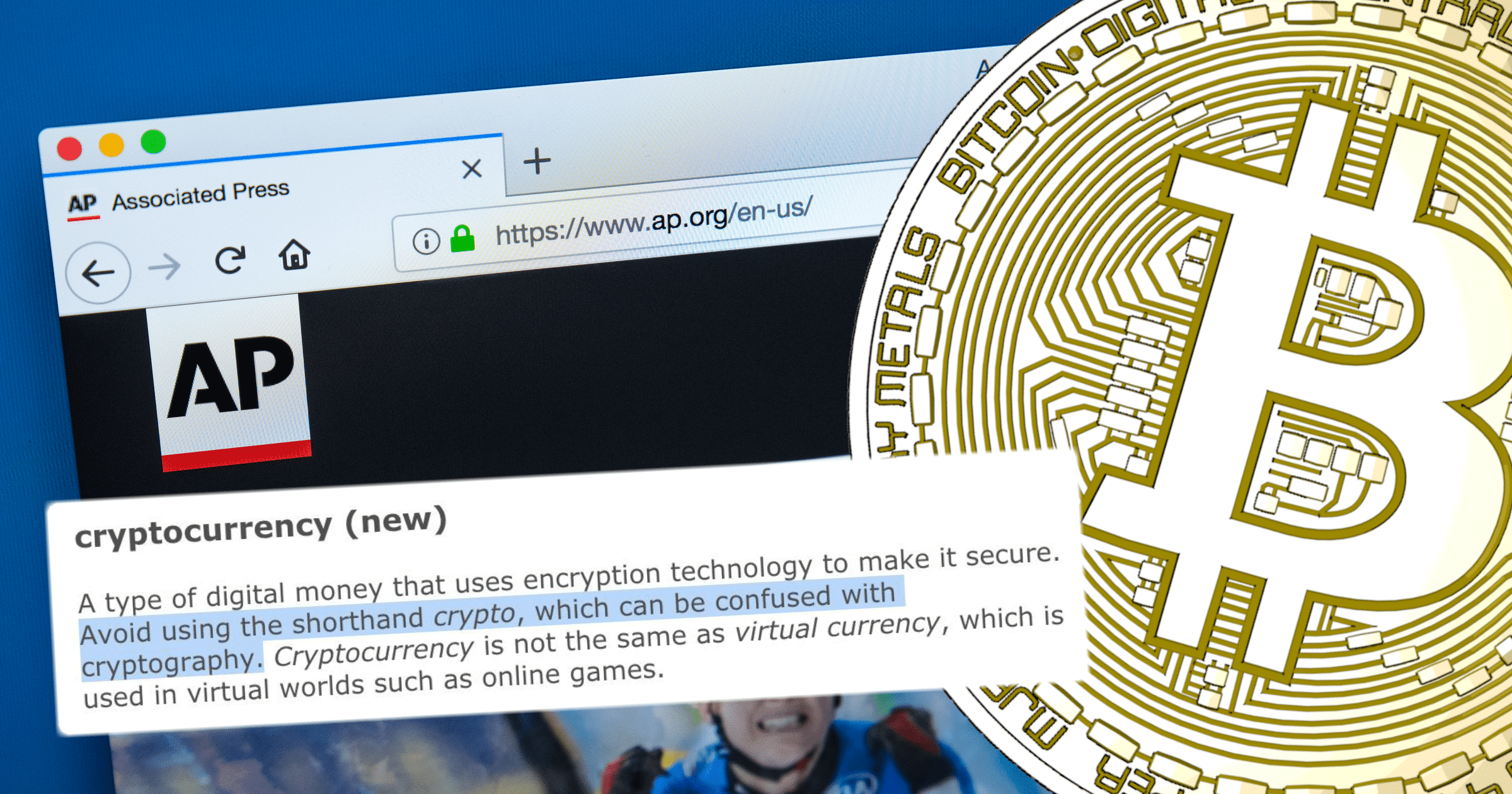 Nya språkregler från världens största nyhetsbyrå: Skriv inte "krypto".