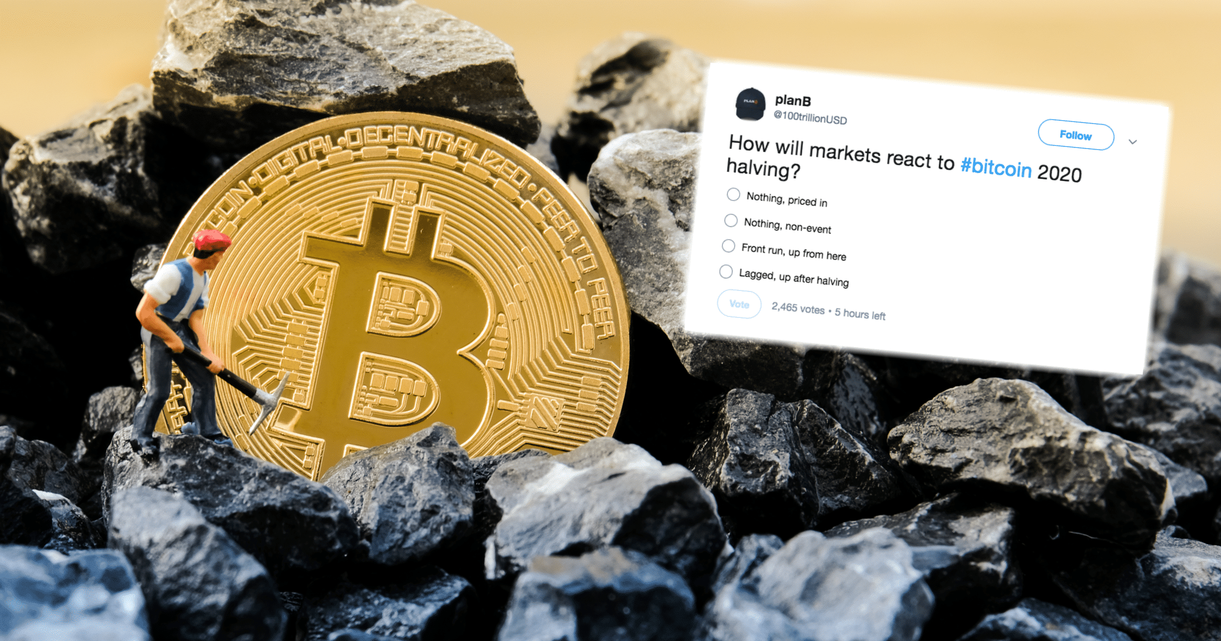 Ett år kvar till bitcoins halvering – nu tror 60 procent att priset kommer gå upp inför.