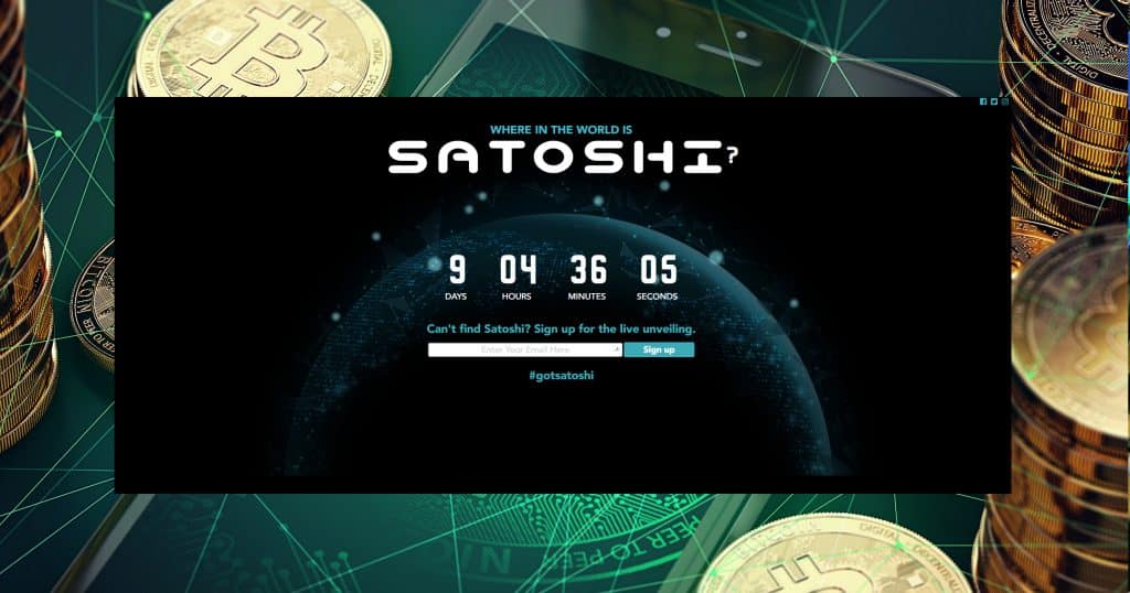 Mysterious site plan to unveil who Satoshi Nakamoto is – in just 9 days