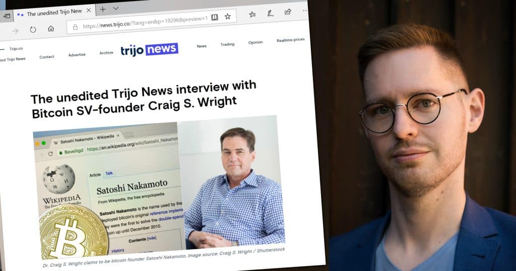 Trijo News CEO Totte Löfström writes about the interview Trijo News tried to do with bitcoin SV-founder Craig S. Wright.