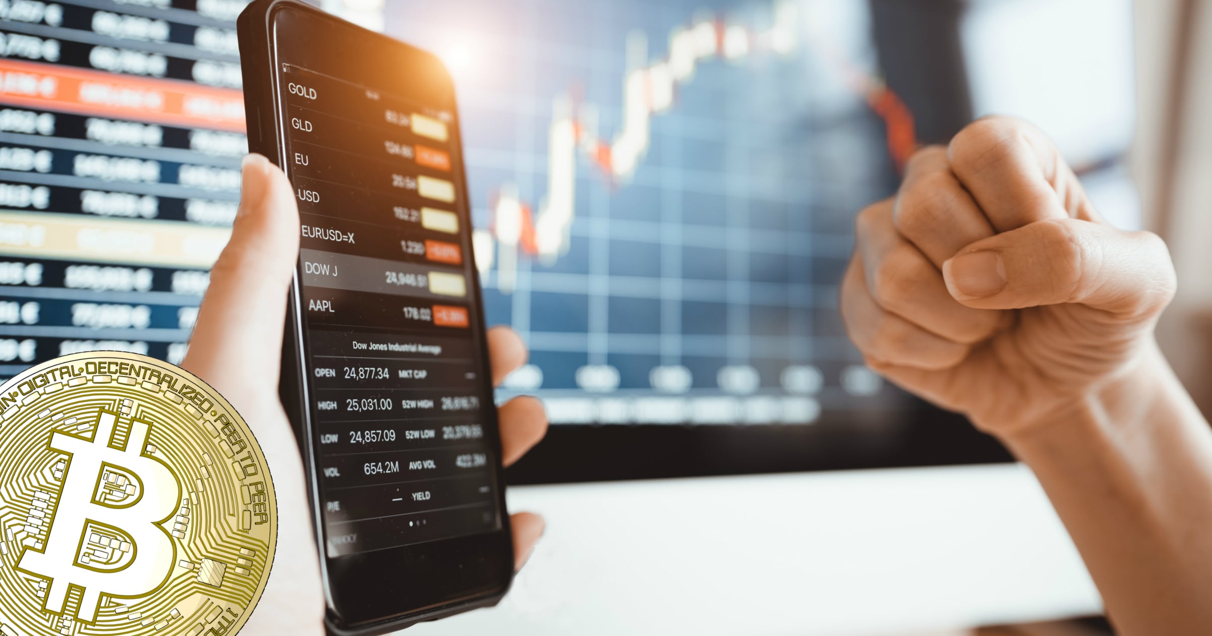 Bitcoin rusar 500 dollar – på bara tio minuter.