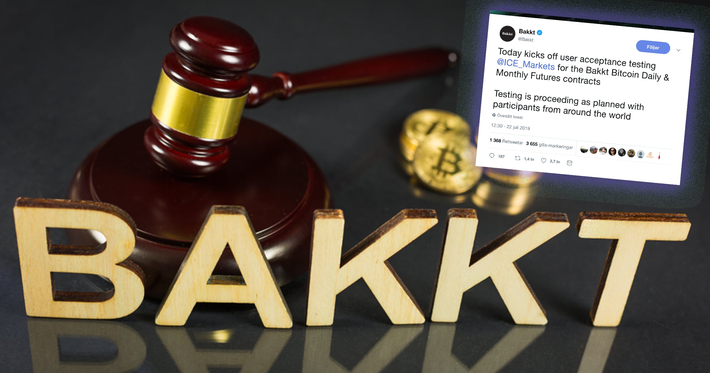 Hajpade bolaget Bakkt har börjat testa sin terminsplattform på användare