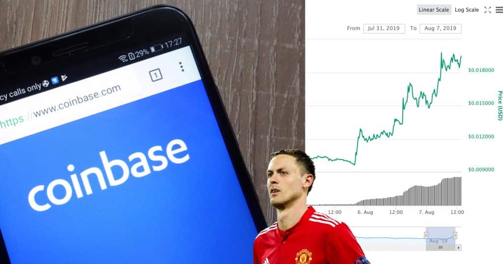 Little-known cryptocurrency increased 100 percent - after statement from Coinbase