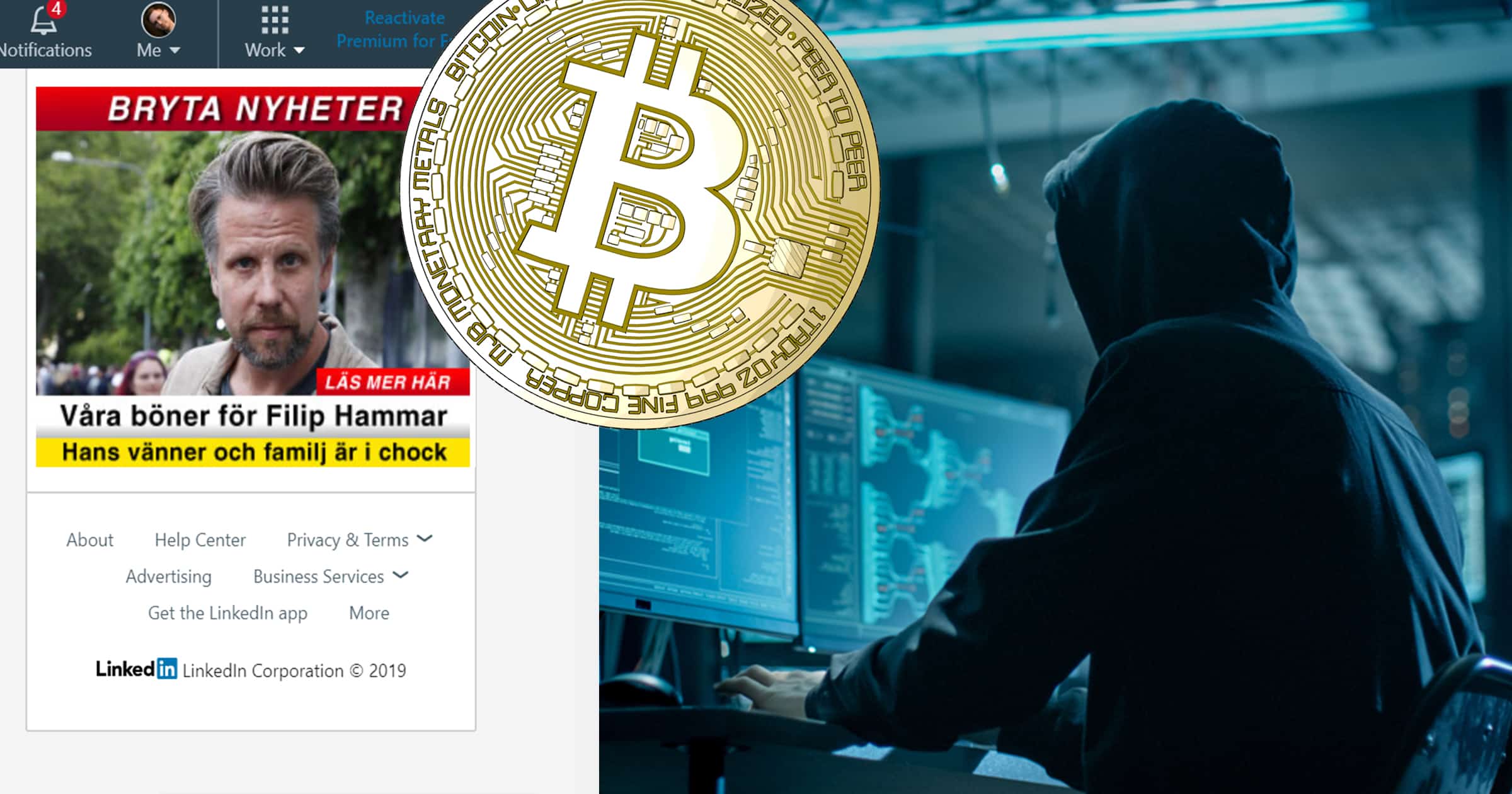 Nu har bedrägeriet Bitcoin Revolution spridit sig till Linkedin