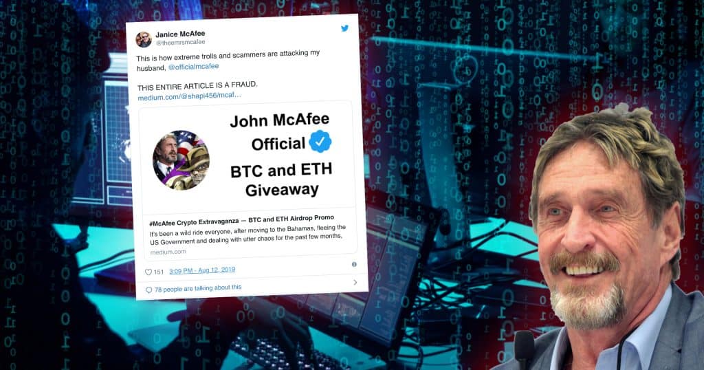 The crypto scammers new method: Pretends to be John McAfee