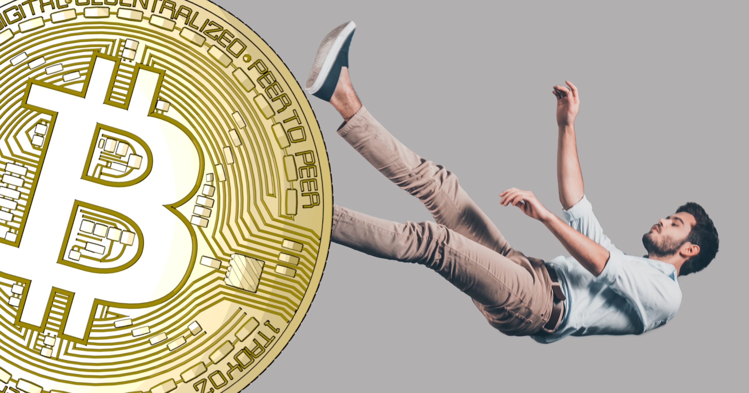 Bitcoinpriset faller till 9 600 dollar.