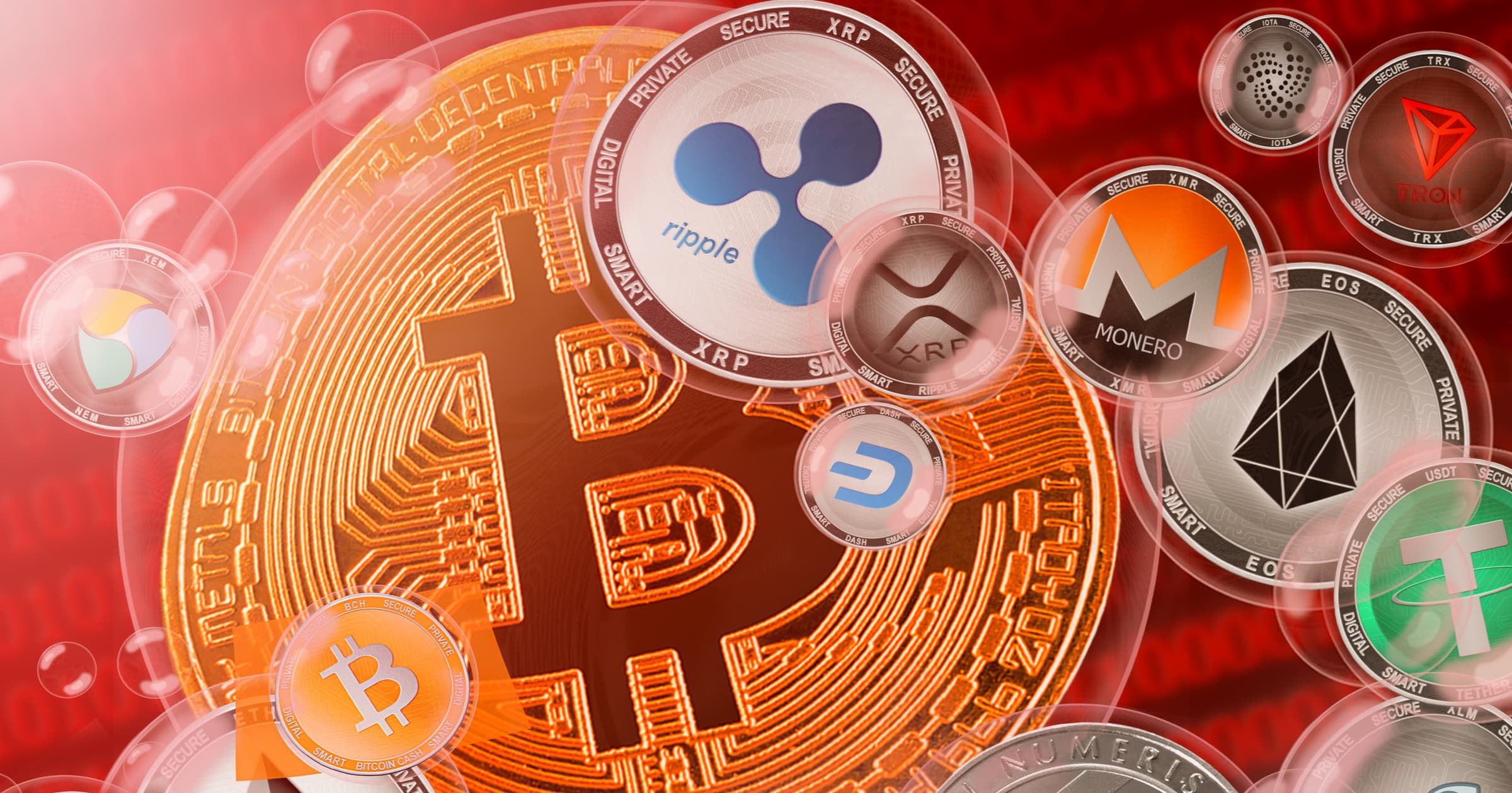 Bitcoinpriset fortsätter nedåt – xrp går mot strömmen.