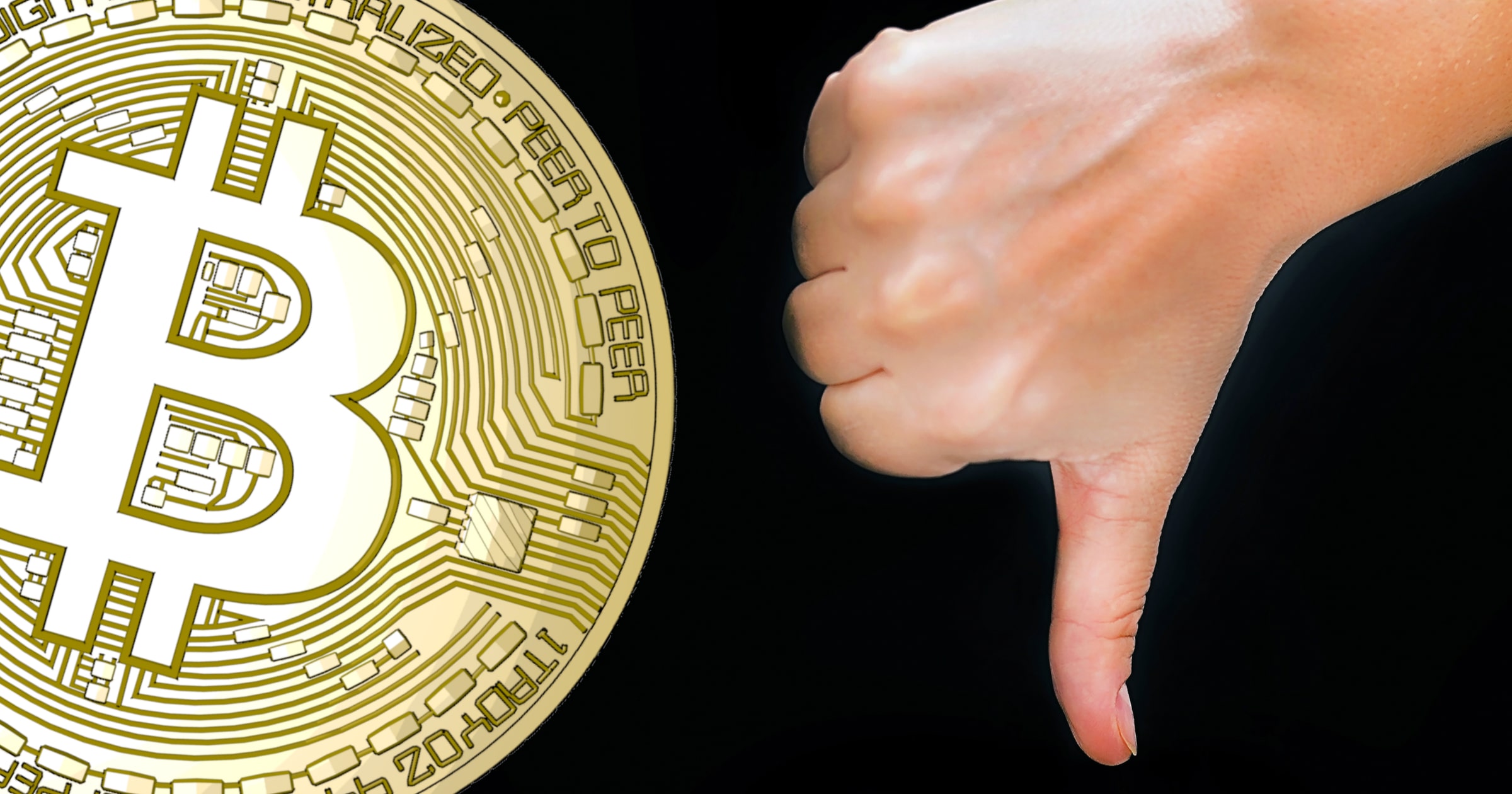 Bitcoinpriset faller under 9 000 dollar för första gången på två veckor.