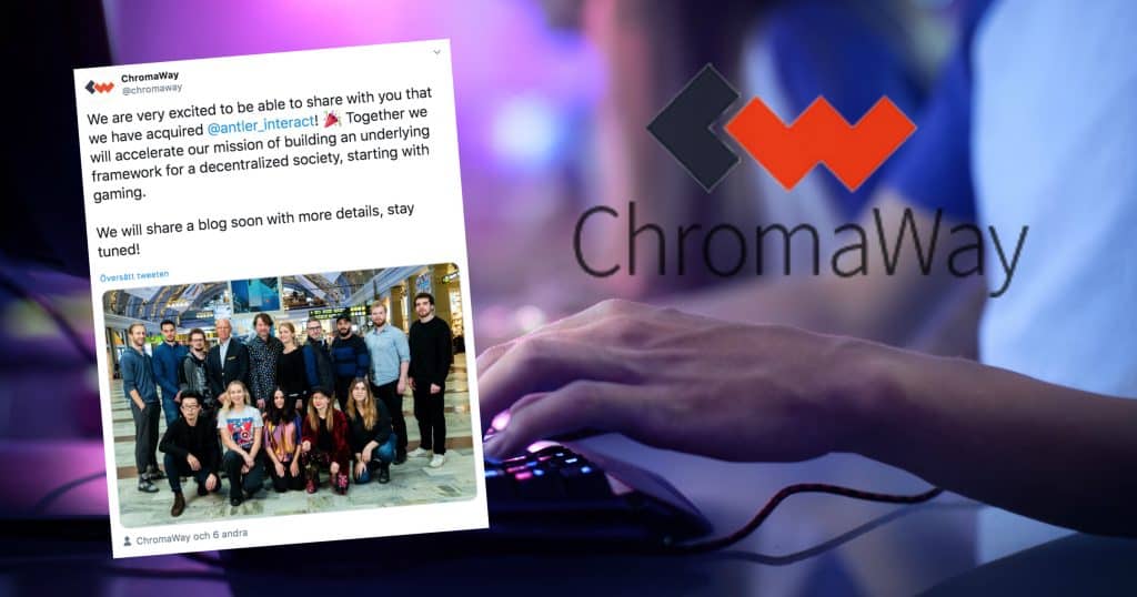 Kryptoföretaget Chromaway köper upp svensk spelutvecklare.