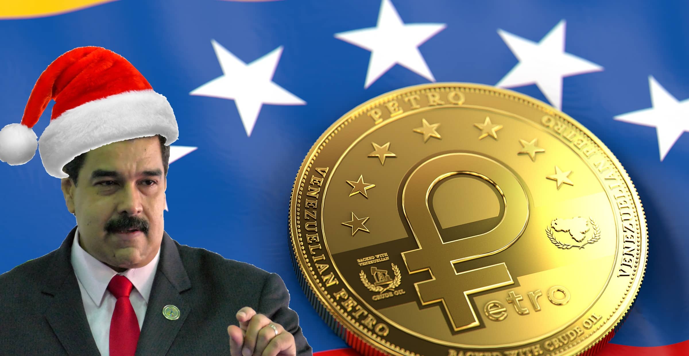 Venezuelas kryptojulklapp: Ger alla pensionärer en halv petron