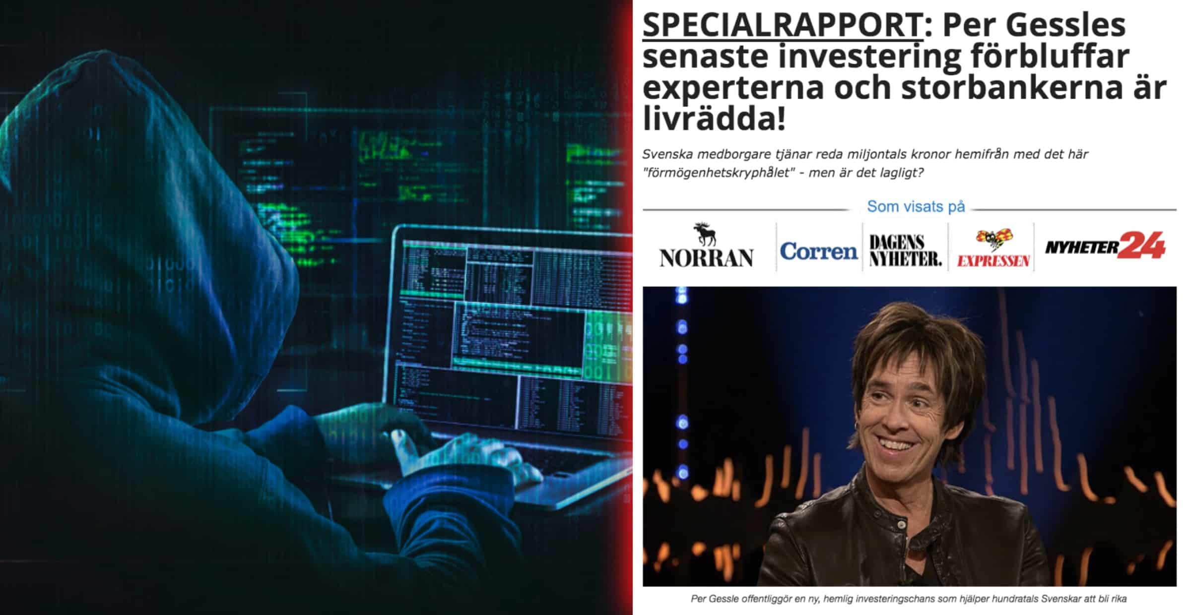 Per Gessle utnyttjas i bitcoinbedrägeriet Immediate Edge
