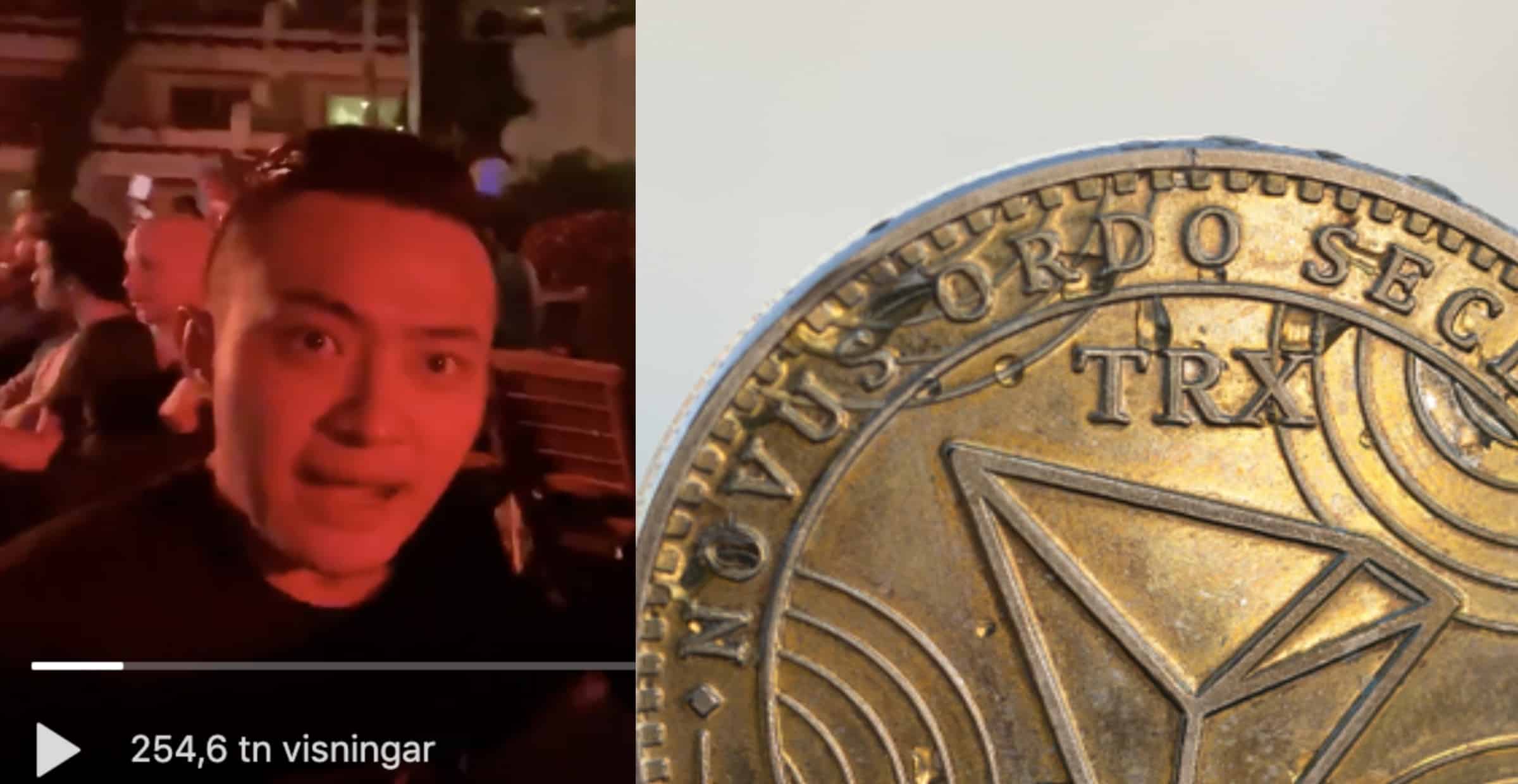 Här kallar vd:n Justin Sun sin egen kryptovaluta för ett shitcoin