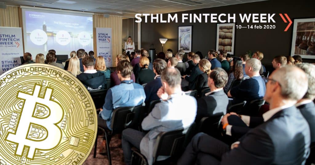 Sthlm Fintech Week focuses on blockchain and cryptocurrencies.