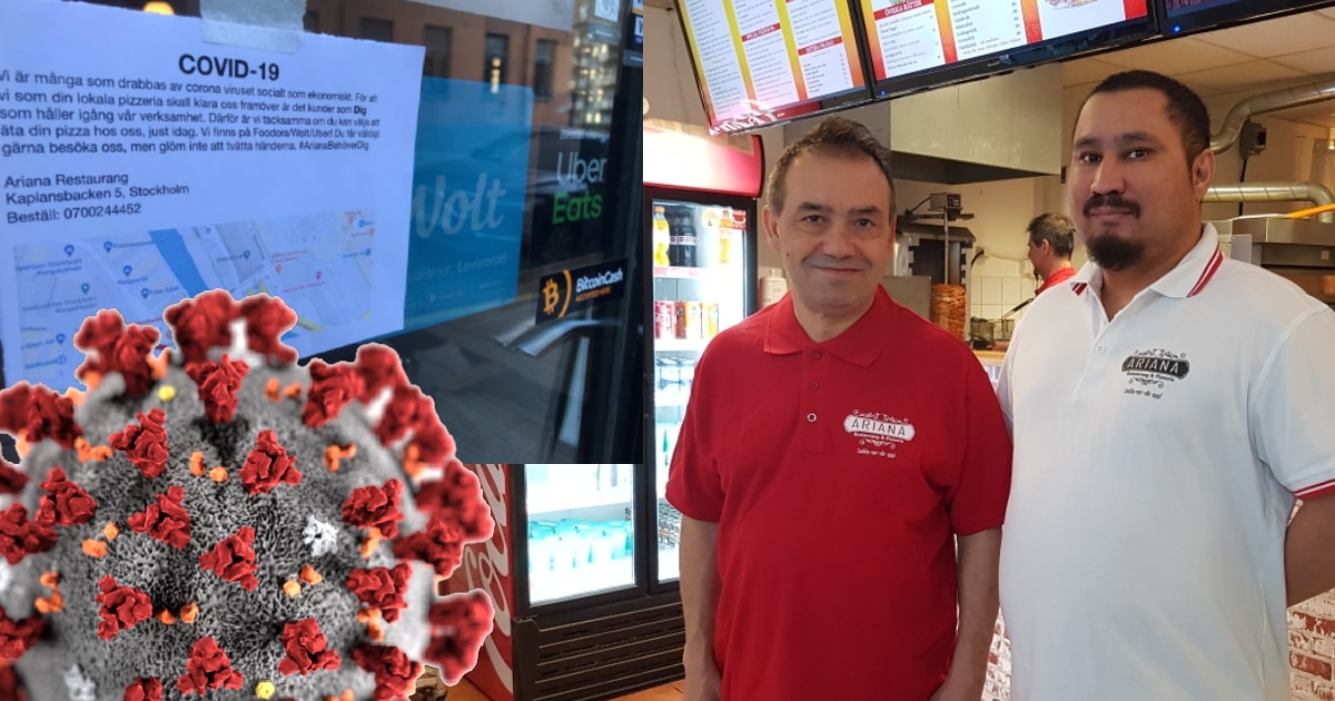 Bitcoinpizzeria i Stockholm riskerar konkurs på grund av coronaviruset.