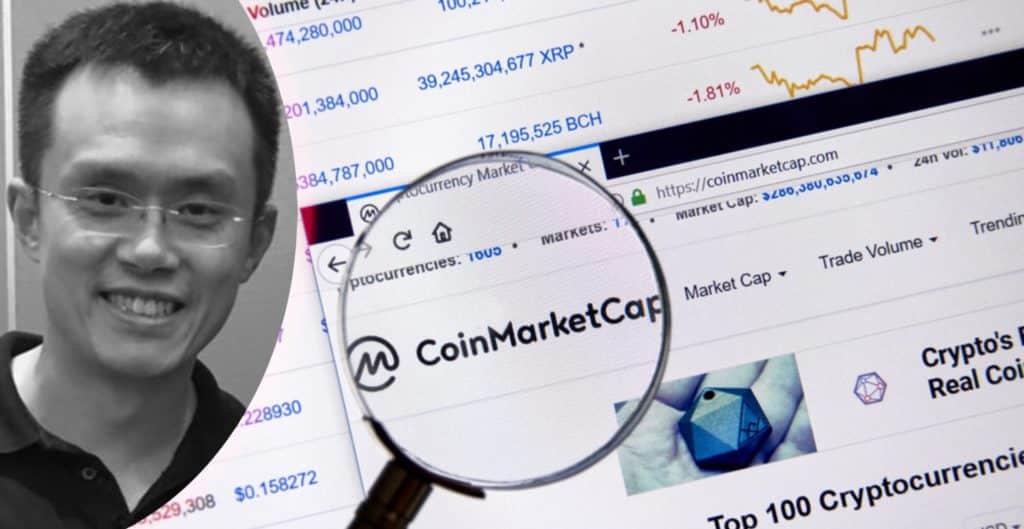 Binance's CEO tweets about Coinmarketcap – is met with criticism about bias
