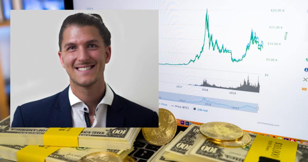 Dennis Sahlström: När bitcoinpriset når 10 000 dollar säljer jag 30 procent av min portfölj.