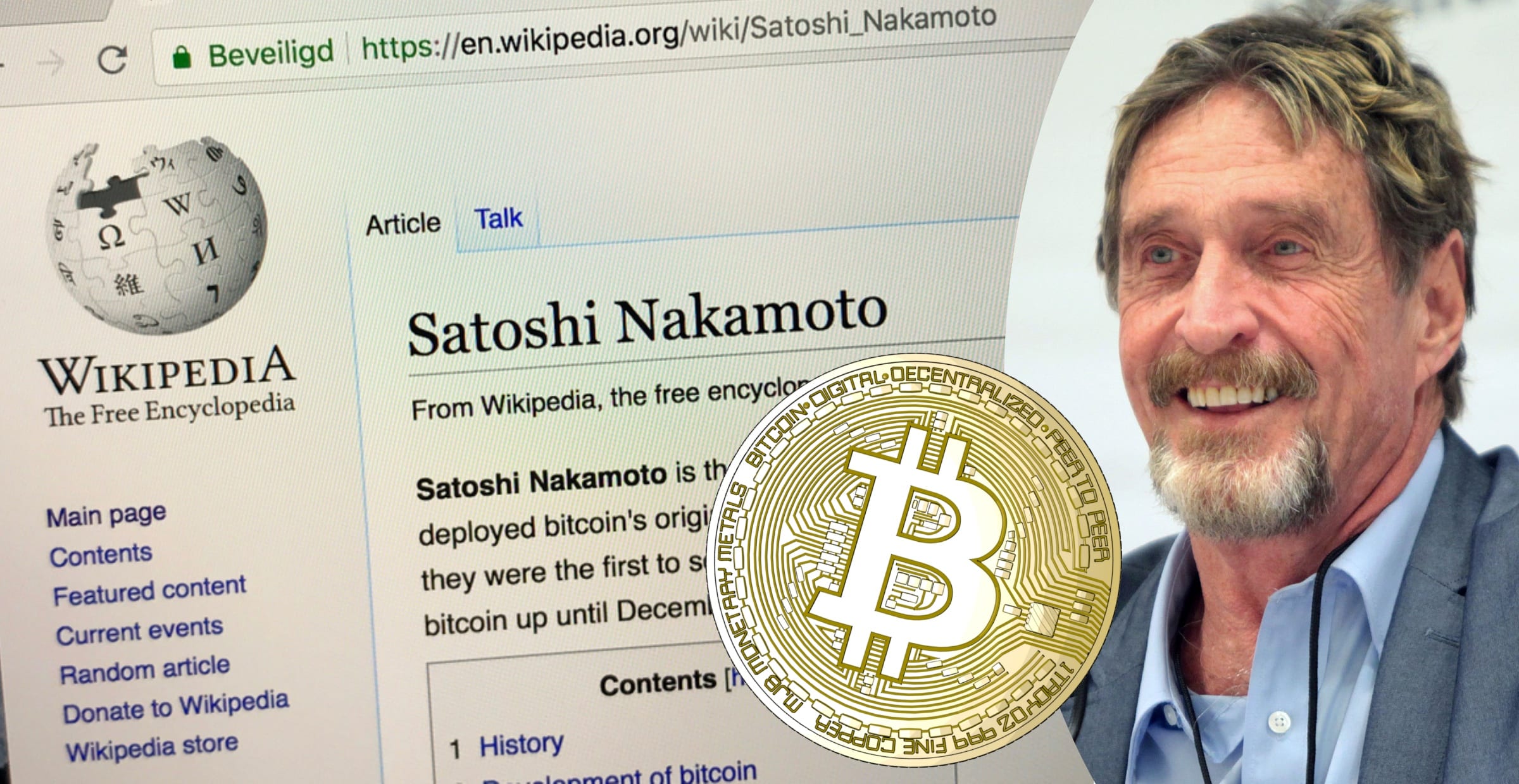 John McAfee: Jag vet vem som är Satoshi Nakamoto