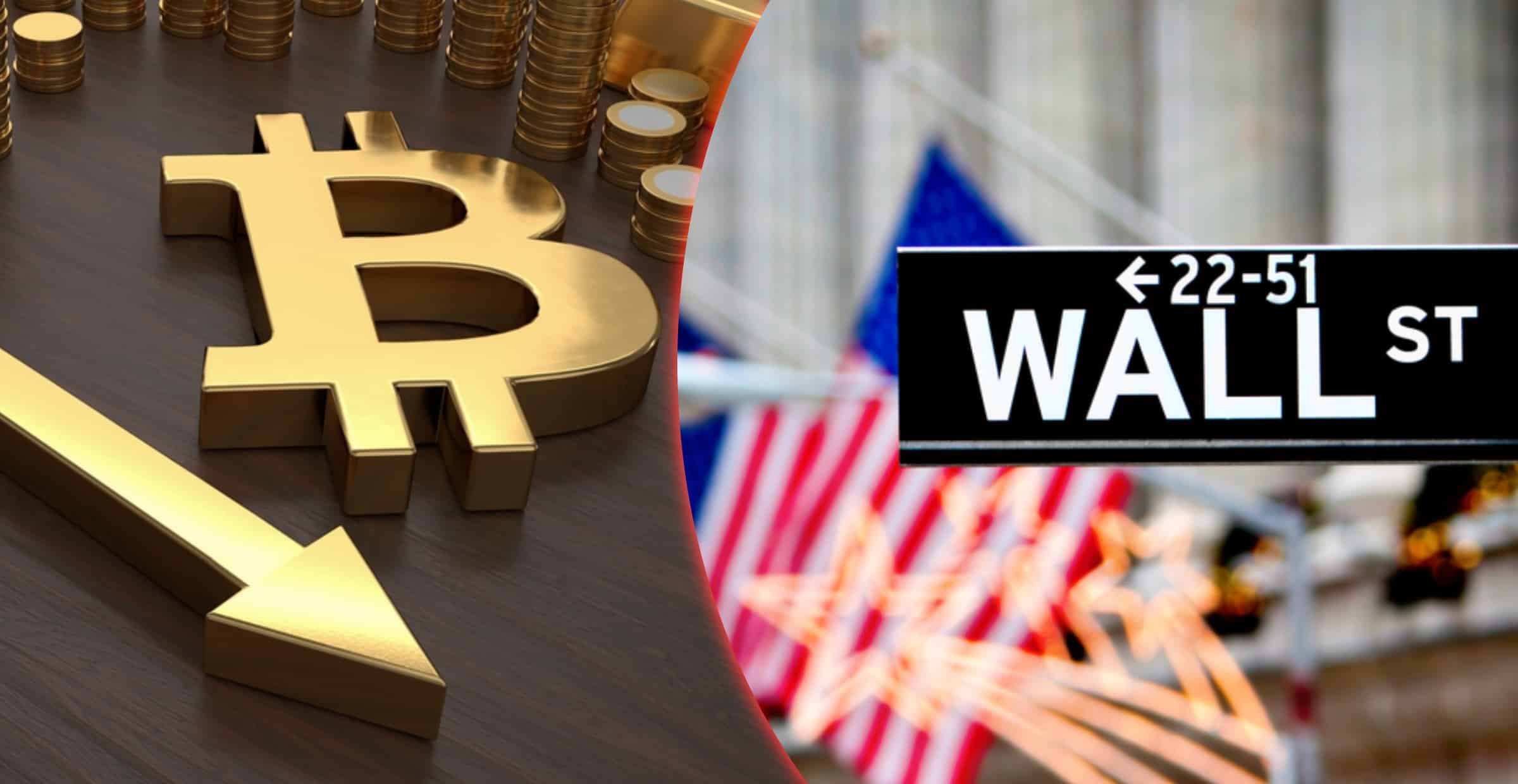 Bitcoinpriset sjönk till sin lägsta nivå på två veckor – i tandem med världens aktiemarknader