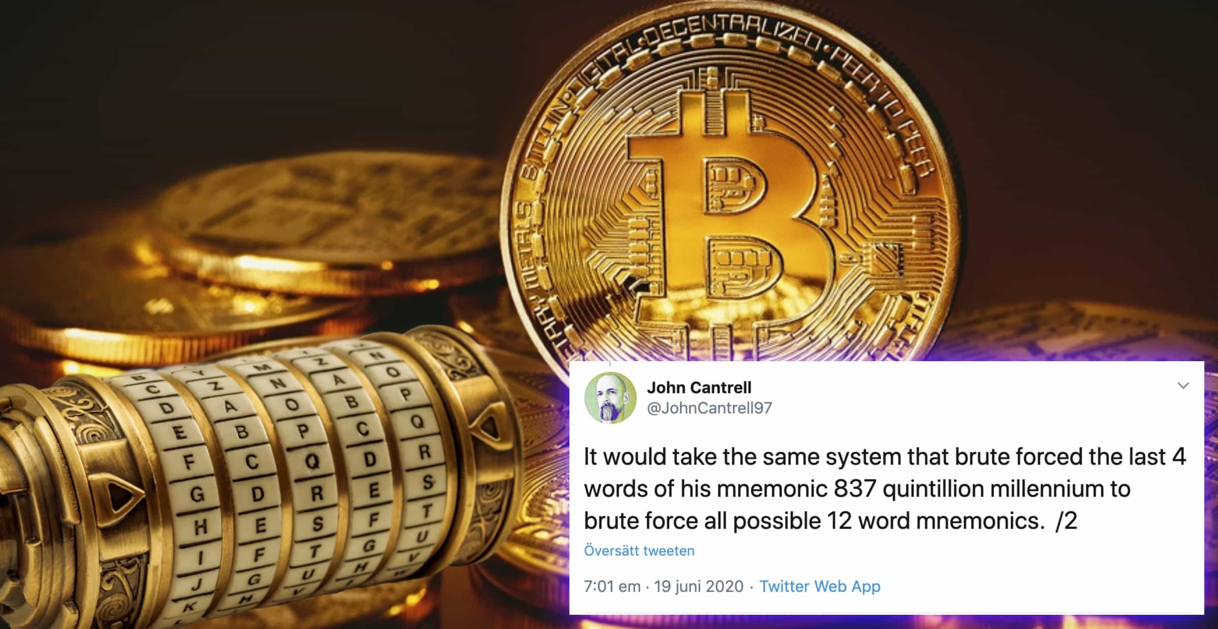 Utvecklare som lyckades hacka bitcoinadress: Därför är kryptovalutan fortfarande säker