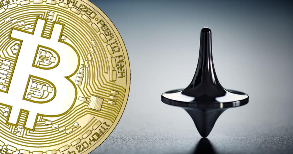Bitcoinpriset svajigt kring 9 000 dollar.