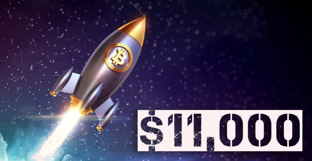 Bitcoinpriset över 11 000 dollar – för första gången på nästan ett år
