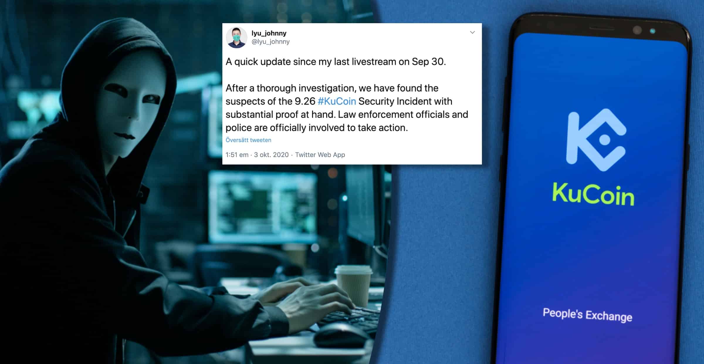 Misstänkta har identifierats för miljardattacken mot kryptobörsen Kucoin