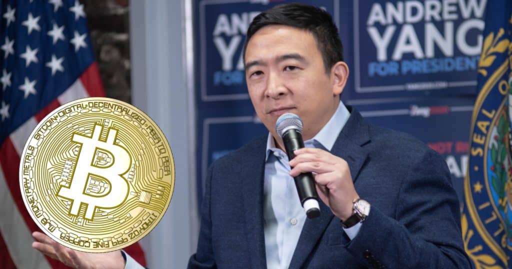 Kryptopositive Andrew Yang kan bli USA:s nya näringslivsminister