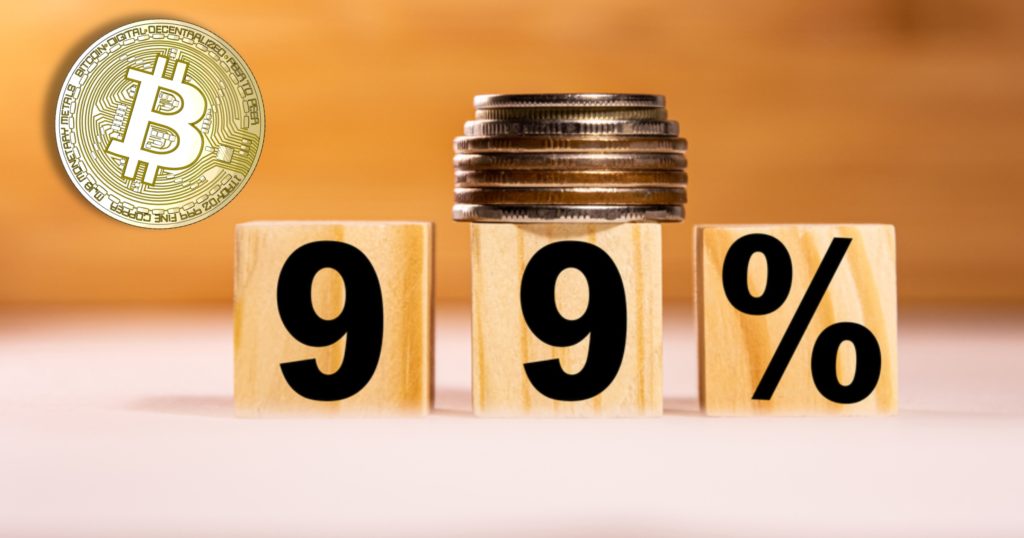 Bitcoin har varit en bra investering 99 procent av dagarna sedan den startades