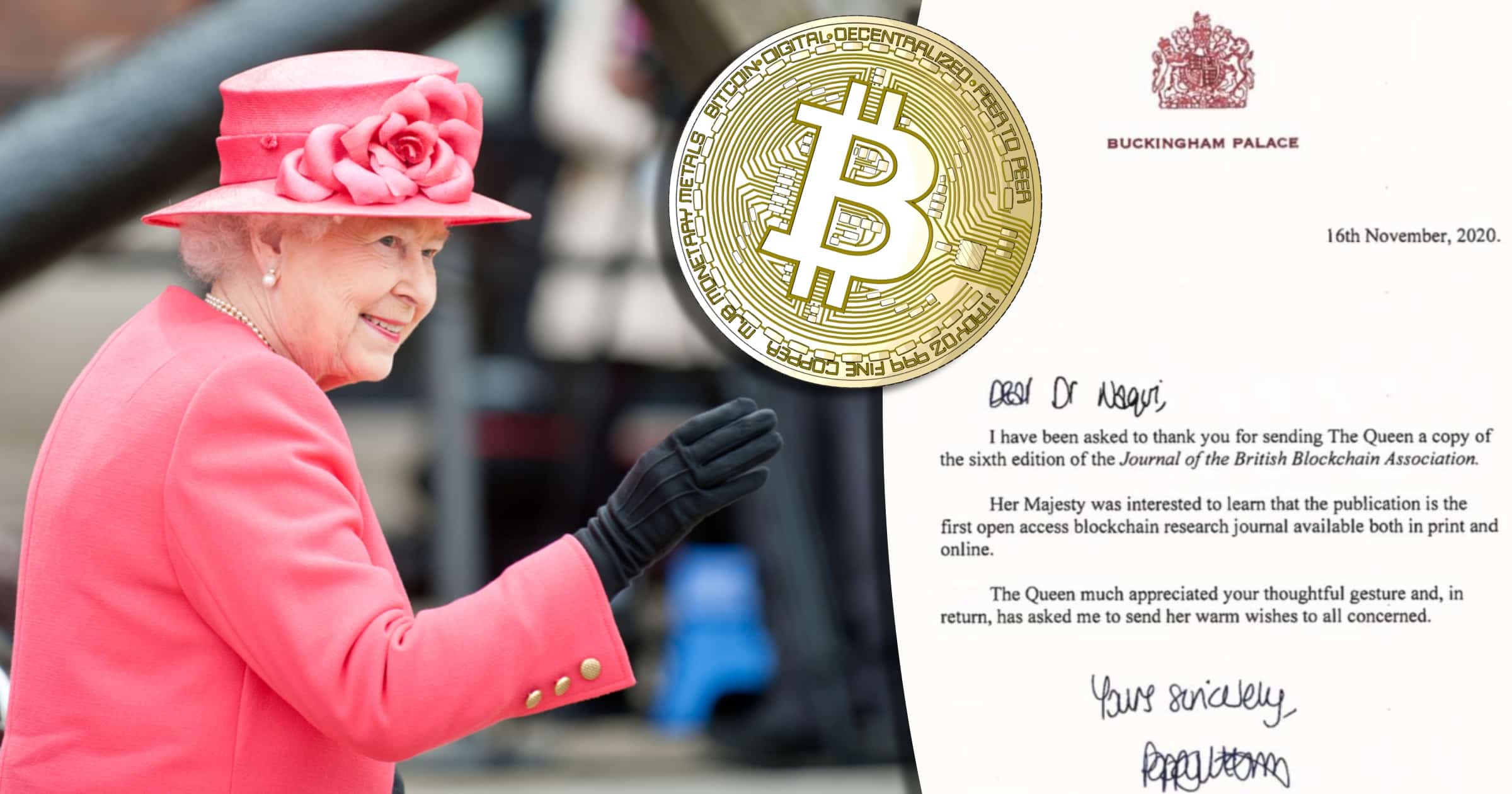 Drottning Elizabeth II av Storbritannien visar intresse för blockkedjeteknik